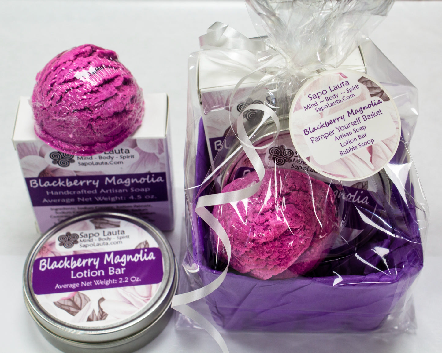 Blackberry Magnolia Pamper Yourself Basket