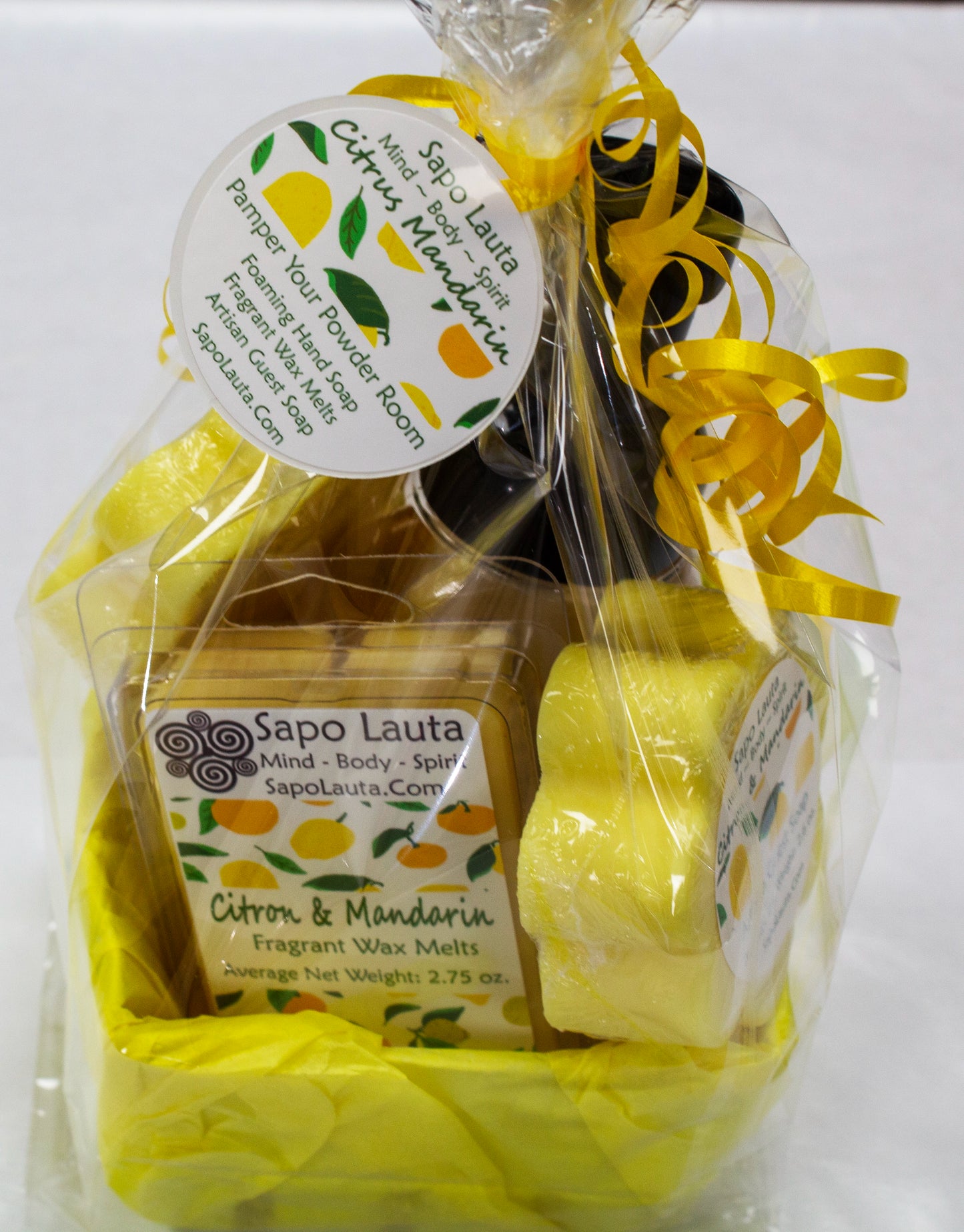 Citron & Mandarin Pamper Your Powder Room Basket