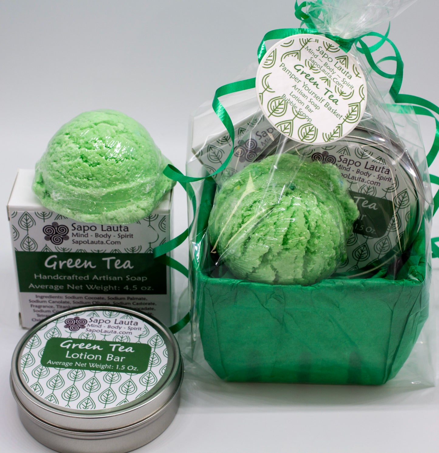 Green Tea Pamper Yourself Basket