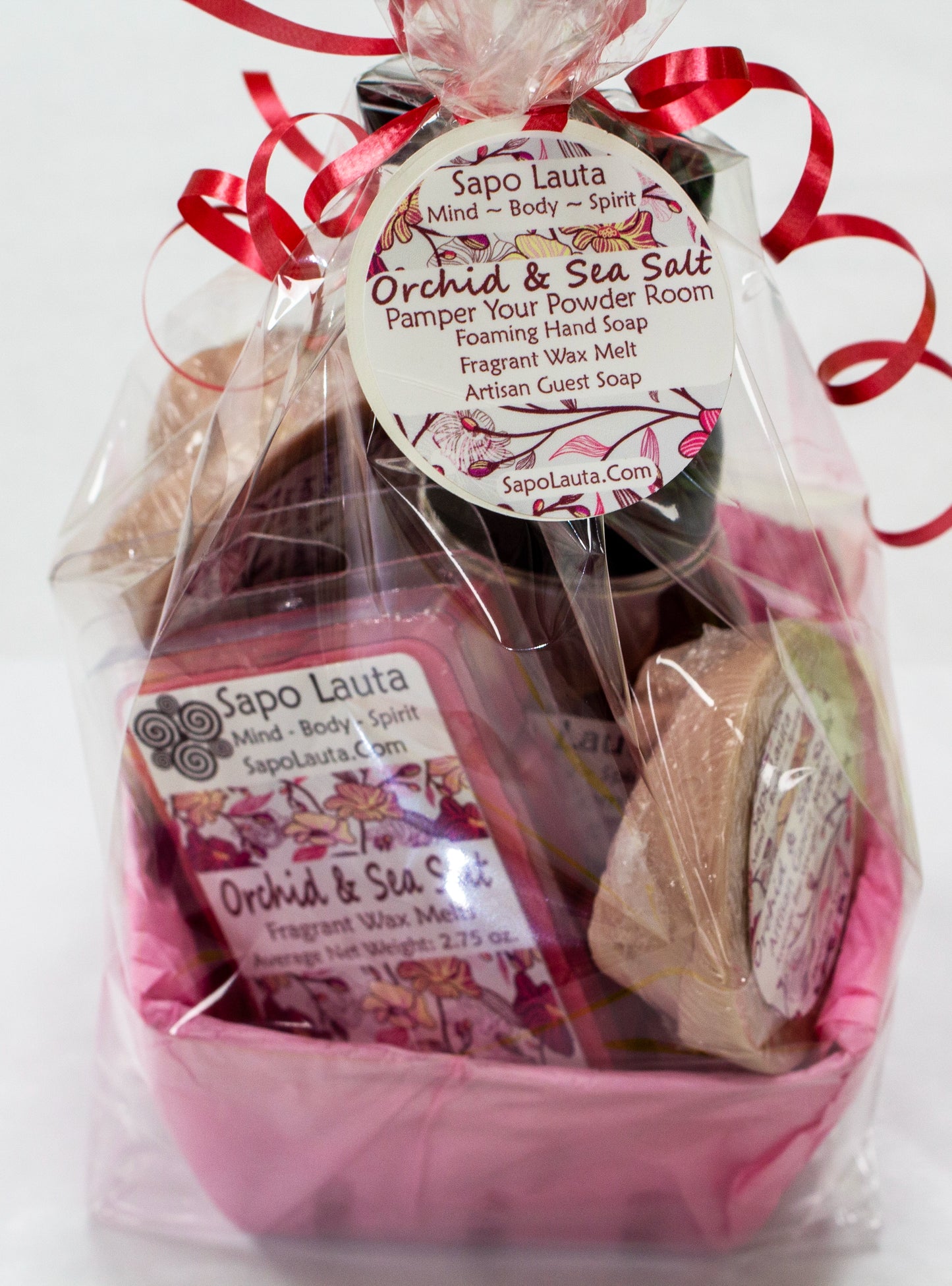 Orchid & Sea Salt Pamper Your Powder Room Basket
