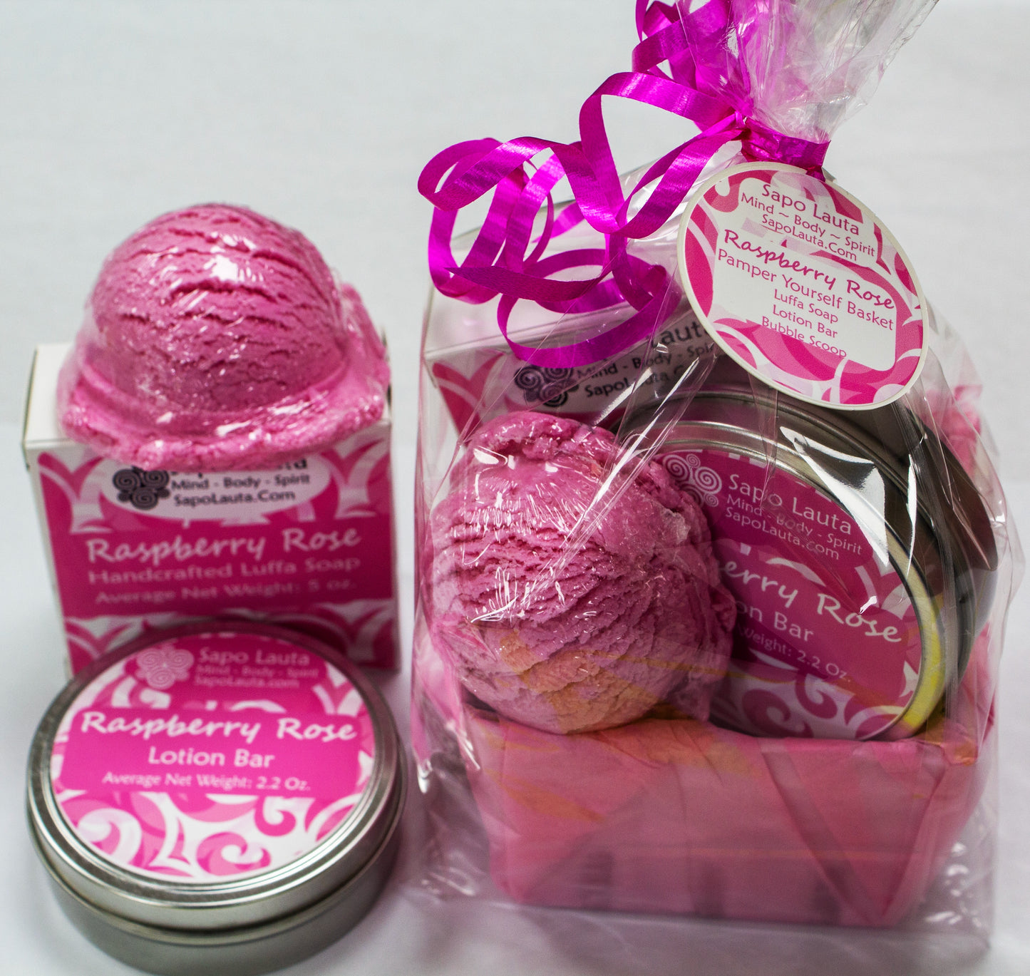Raspberry Rose Pamper Yourself Basket