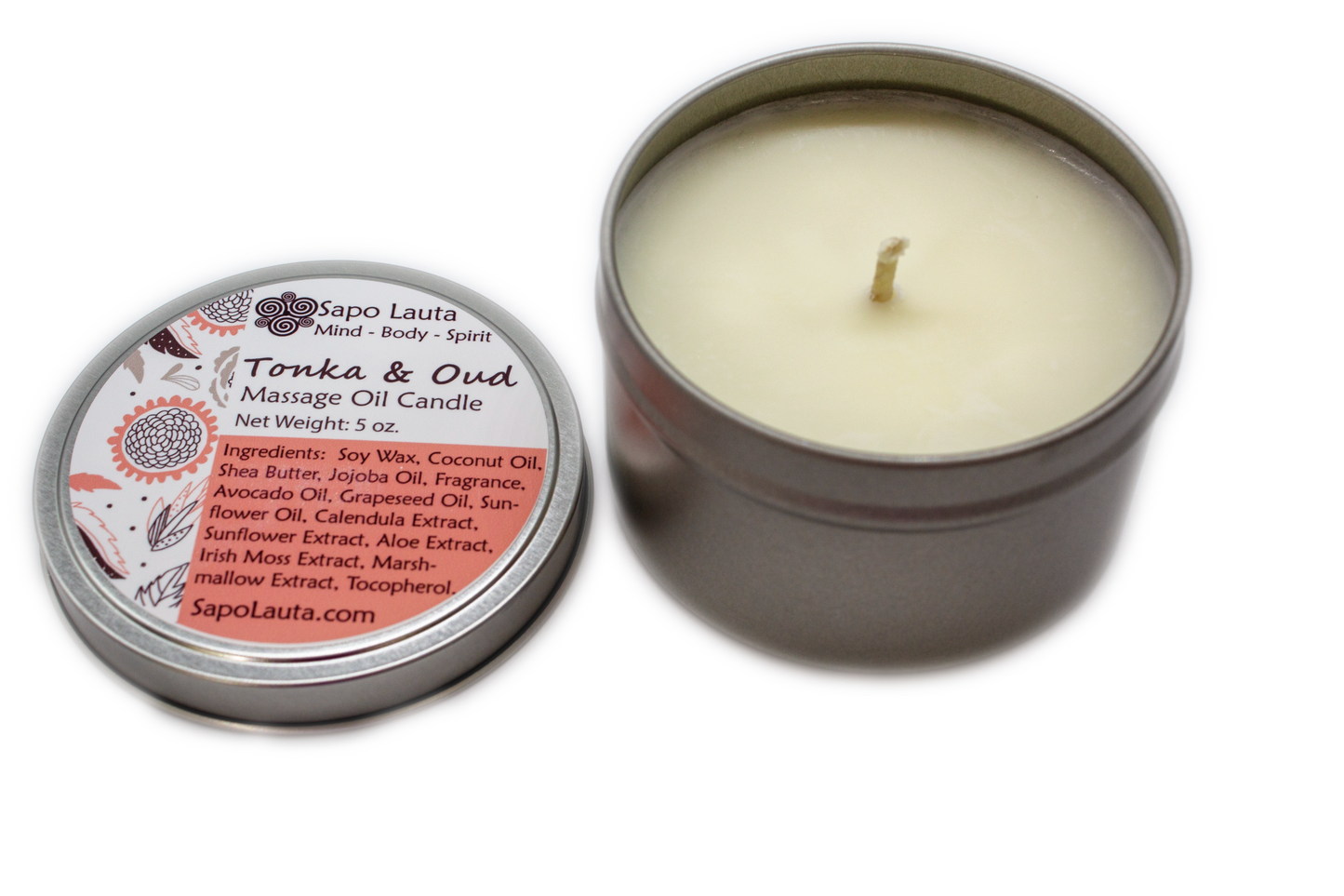 Tonka and Oud Massage Oil Candle